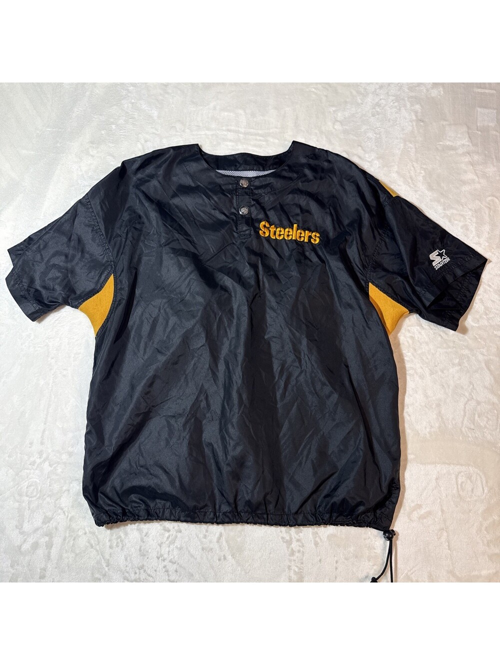 VTG- Pittsburgh Steelers Pro Line Starter NFL Pull Over Windbreaker Men’s Med